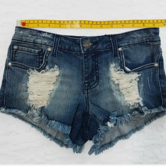 🪻BOGO🪻 Jessica Simpson Myra Fray Jean Distressed‎ Cut-Off Shorts - Picture 6 of 12